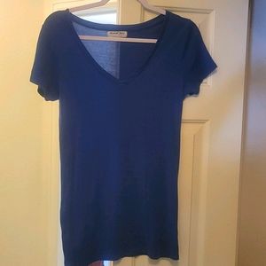 Michael Stars Blue V-neck T-shirt